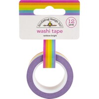 Doodlebug Rainbow Bright Washi Tape, 15mm