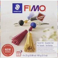 Picture of Fimo Keychain Tassel Leather Effect Kit