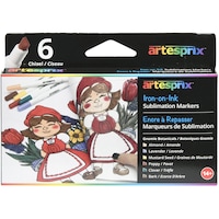 Artesprix Llc Gnomie Iron-On-Ink Sublimation Markers, Pack of 6
