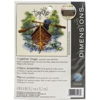 Picture of Dimensions Counted Cross Stitch Kit - Together Dogs