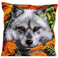 Picture of Vervaco Counted Cross Stitch Cushion Kit - Wolf