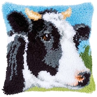 Picture of Vervaco Cushion Latch Hook Kit, Cow, 16x16inch