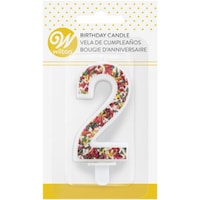 Picture of Wilton Trendy Numeral Birthday Candle, 2