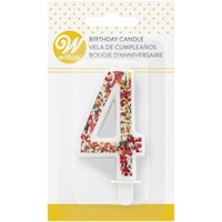 Picture of Wilton Trendy Numeral Birthday Candle, 4