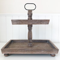 Picture of Foundations Decor Antique Finish Rectangle 4 Tiered Tray, 15.75 In