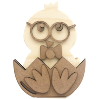 Picture of Foundations Decor Interchangeable O Wood Lil Chick Shape