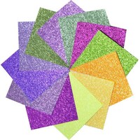 Picture of Memory Box Glitter Paper Pad - Graceful, Pack of 24