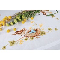 Picture of Vervaco Stamped Tablecloth Embroidery Kit - Little Bird, 32x32inch