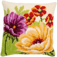 Picture of Vervaco Counted Cross Stitch Cushion Kit - Summer Flowers