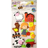 Picture of Craft for Kids 3d Foam Stickers, My Foremast Designs, 10Packs