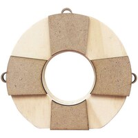 Picture of Foundations Decor Interchangeable O Wood At The Beach Preserver Shape