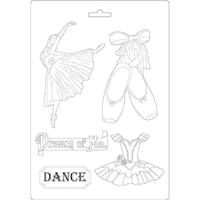Picture of Stamperia Intl Soft Maxi Mould, Dancer, Passion, 8.5x11.5inch
