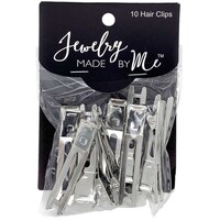 Picture of Jewelry Made By Me Double Prong Hair Clip, Silver, Pack of 10