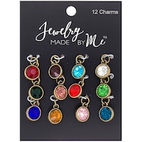 Jewelry Made By Me Charms - Birthstones, Pack of 12