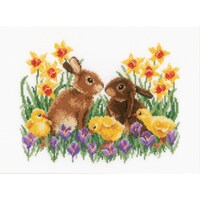 Picture of Vervaco Counted Cross Stitch Kit - Bunnies With Chicks