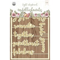 Picture of P13 Always & Forever Die Cut Chipboard Embellishments, No.07, 4X6 In