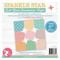 Picture of It's Sew Emma Sparkle Star Foundation Paper, 6inch