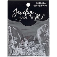Jewelry Made By Me Rubber Earring Backs, Pack of 50