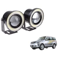 Picture of Kozdiko LED Projector Fog Light COB with Angel Eye Ring for Tata Sumo Grand, 15 W, White, 2 Pcs