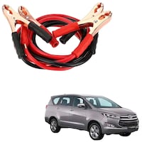 Kozdiko Heavy Duty Core Tangle Battery Booster Cable for Toyota Innova Crysta, 500 Amp, Red & Black