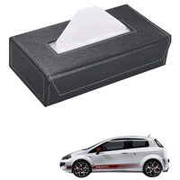 Picture of Kozdiko Car Tissue Box Holder with 200 Sheets for Fiat Abarth, Small, Grey