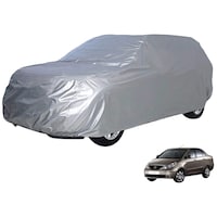 Picture of Kozdiko Car Body Cover with Buckle Belt for Tata Indigo, Silver