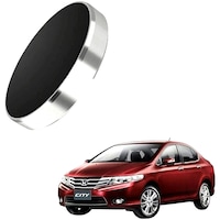 Picture of Kozdiko Car Dashboard Mount Phone Holder with Metal Body for Honda City Ivtec, Silver & Black