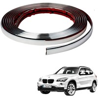Kozdiko Car Chrome Beading Roll for BMW X1, 14MM, 20 meter, Medium, Silver