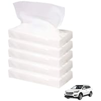 Picture of Kozdiko Car Tissue Paper Refiller for Dispenser Box, 200 Pulls, White, Set of 5