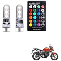 Kozdiko LED Parking Remote Control Light for Honda CB Hornet 160R, Multicolour