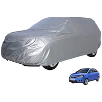 Picture of Kozdiko Car Body Cover with Buckle Belt for Tata Zest, Silver