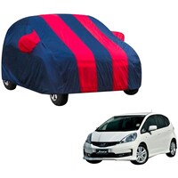 Kozdiko Waterproof Body Cover with Mirror Pocket for Honda Old Jazz, Blue & Red