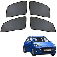 Picture of Kozdiko Car Half Magnetic Sunshades Curtain for Hyundai i10, Black, Set of 4