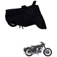 Kozdiko Matty Bike Body Cover for Royal Enfield Bullet 350 Twinspark, KZDO784918, Black