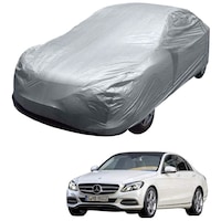 Picture of Kozdiko Matty Car Body Cover with Buckle Belt for Chevrolet Cruze, KZDO394484, Large, Silver