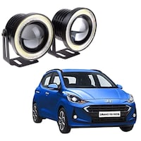 Picture of Kozdiko Led Projector Fog Light Cob with Angel Eye Ring for Hyundai Grand i10 Nios, 15W, Set of 2