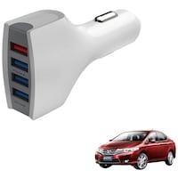 Kozdiko USB Multi Sockets Car Fast Charger for Honda City Ivtec 2010-2014, KZDO785125, 36W