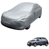 Picture of Kozdiko Car Body Cover with Buckle Belt for Hyundai Grand i10, KZDO394533, Large, Silver