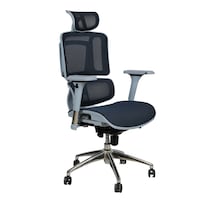 Picture of Exotic Chairs Adjustable Highback Executive Chair with Double Mesh, Light Blue
