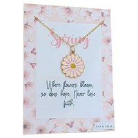 Picture of Rack Jack Women's Y2K Charm Pendant Gold Necklace, Season Love, Flower