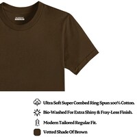 Burbent Unisex's Cotton Solid T-shirts, BUR807376