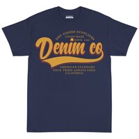 Burbent Men's Cotton Denim Co. Premium Sports T-shirts, BUR807792,  Blue