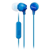 Picture of Sony Wired In-Ear Headphones with Mic, MDR-EX14AP, Blue
