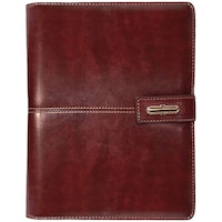 Picture of SMKT Vegan Leather Business Diary 2023 with Card & Document Holder, PSJ-1525, Dark Brown