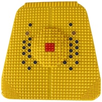 Cure18 Magnetic Pyramid Foot Massager Mat, Yellow