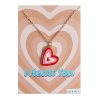 Picture of Rack Jack  Women's Y2K Charm Pendant Gold Necklace, Heart, Freesize