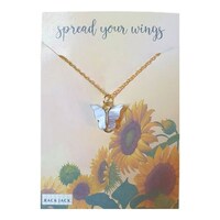 Picture of Rack Jack Women's Y2K Charm Pendant Gold Necklace, Butterfly, Freesize