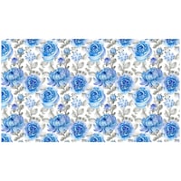 Picture of Creative Print Solution Floral Print Wallpaper, 244x41 cm, Blue & White