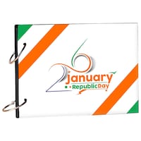 Picture of Creative Print Solution Republic Theme Scrapbook, BPS065, 8.5x6 Inches, Multicolour