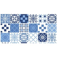Picture of Creative Print Solution Floral Mandala Wallpaper, BPNW07, 244X41 cm, Blue & White